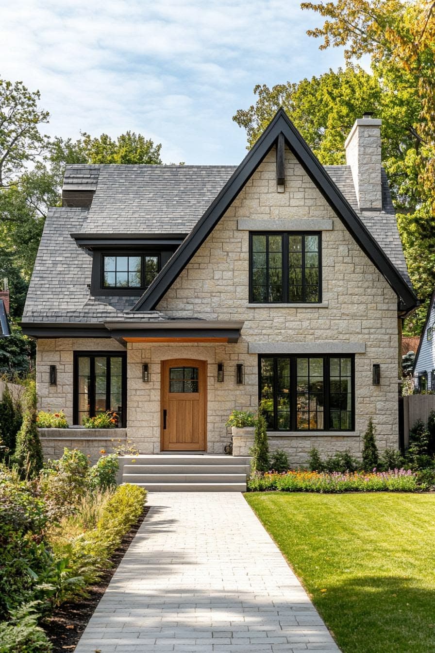 Modern dark exterior house design
